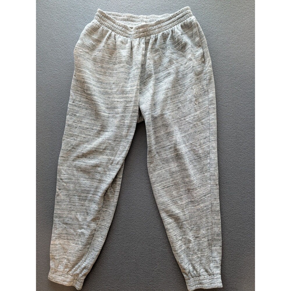 PINK Victoria's Secret Women's Medium Gray Marled Jogger Sweatpants Logo